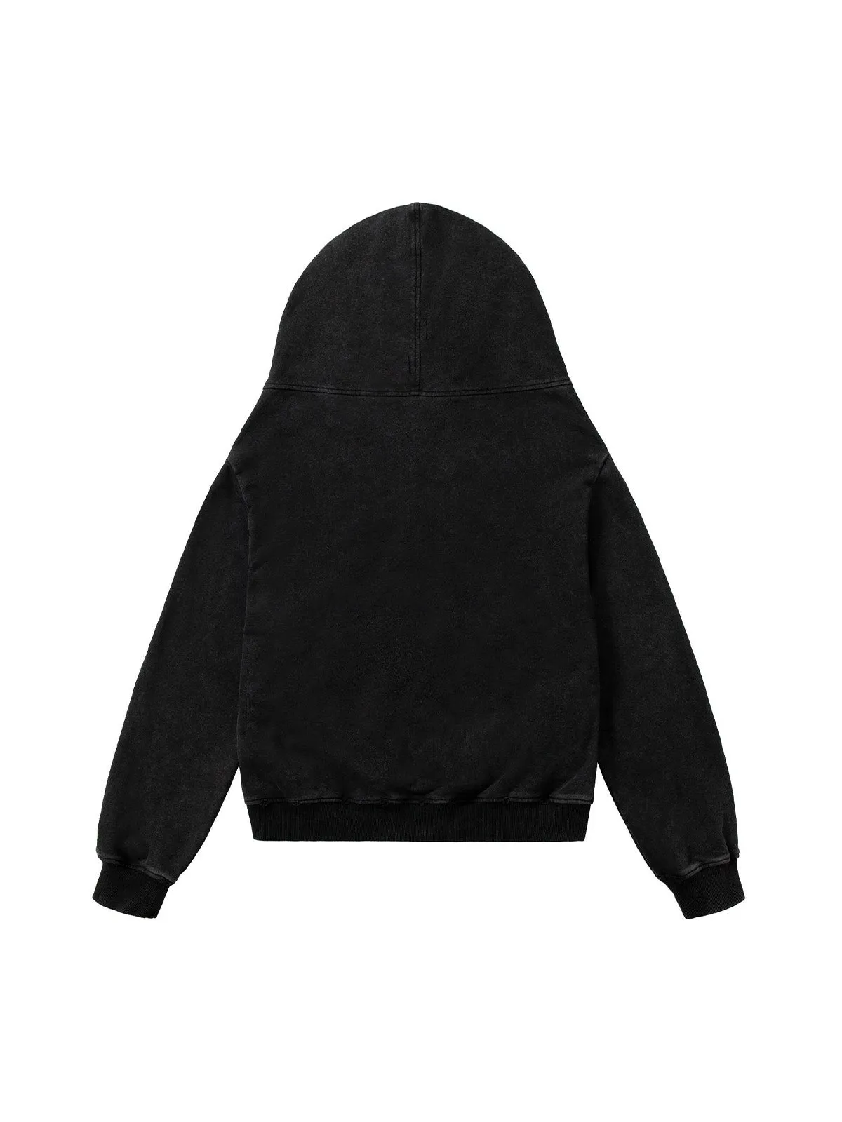 Washed Star Print Full Zipper Hoodie sold by Thesupermade product image thumbnail 5