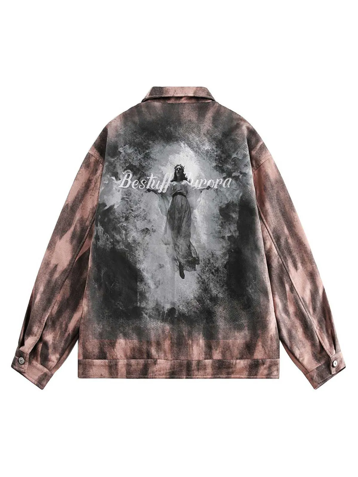 Dark Graffiti Suede Utility Jacket sold by Thesupermade product image thumbnail 5