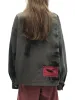 Wasteland Style Portrait Print Patchwork Barn Jacket sold by Thesupermade