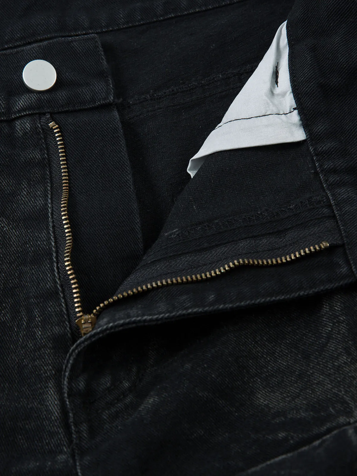 Denim Heavy Washed Distressed Pleated Baggy Jeans - 2282 sold by Thesupermade product image thumbnail 5