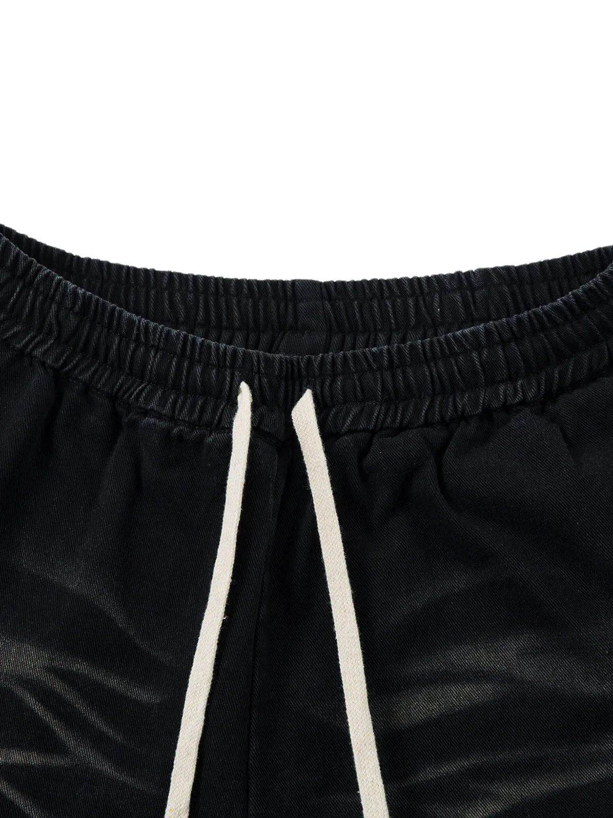 Washed Multi Pocket Drawstring Cargo Jeans sold by Thesupermade product image thumbnail 3