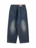 Distressed Ink Graffiti Straight Jeans sold by Thesupermade