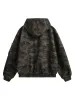 Deconstructed Camouflage Workwear Cardigan Hooded Jacket - 2290 sold by Thesupermade