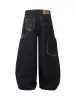 Deconstructed Cheetah Print Baggy Barrel Jeans - 2286 sold by Thesupermade