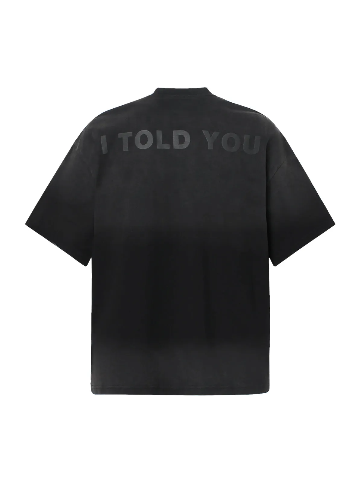 Distressed Gradient Lettering Print T-shirt sold by Thesupermade product image thumbnail 3