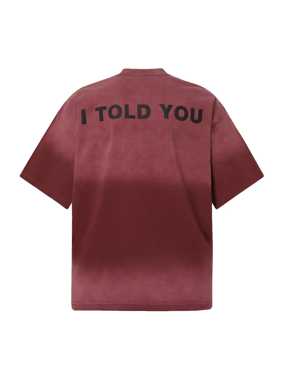 Distressed Gradient Lettering Print T-shirt sold by Thesupermade product image thumbnail 4