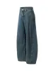 Washed Deconstructed Split Scimitar Baggy Barrel Jeans sold by Thesupermade
