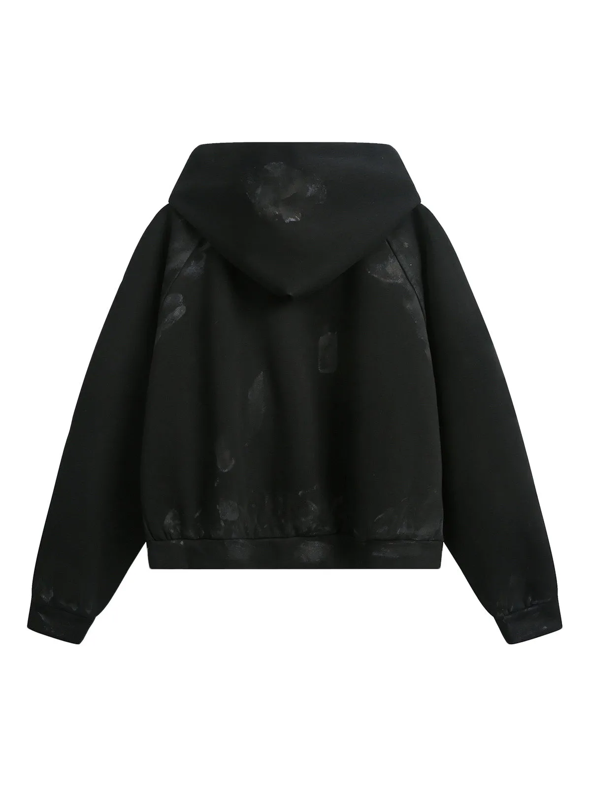 Distressed Calendar Patchwork Cardigan Hoodie sold by Thesupermade product image thumbnail 2