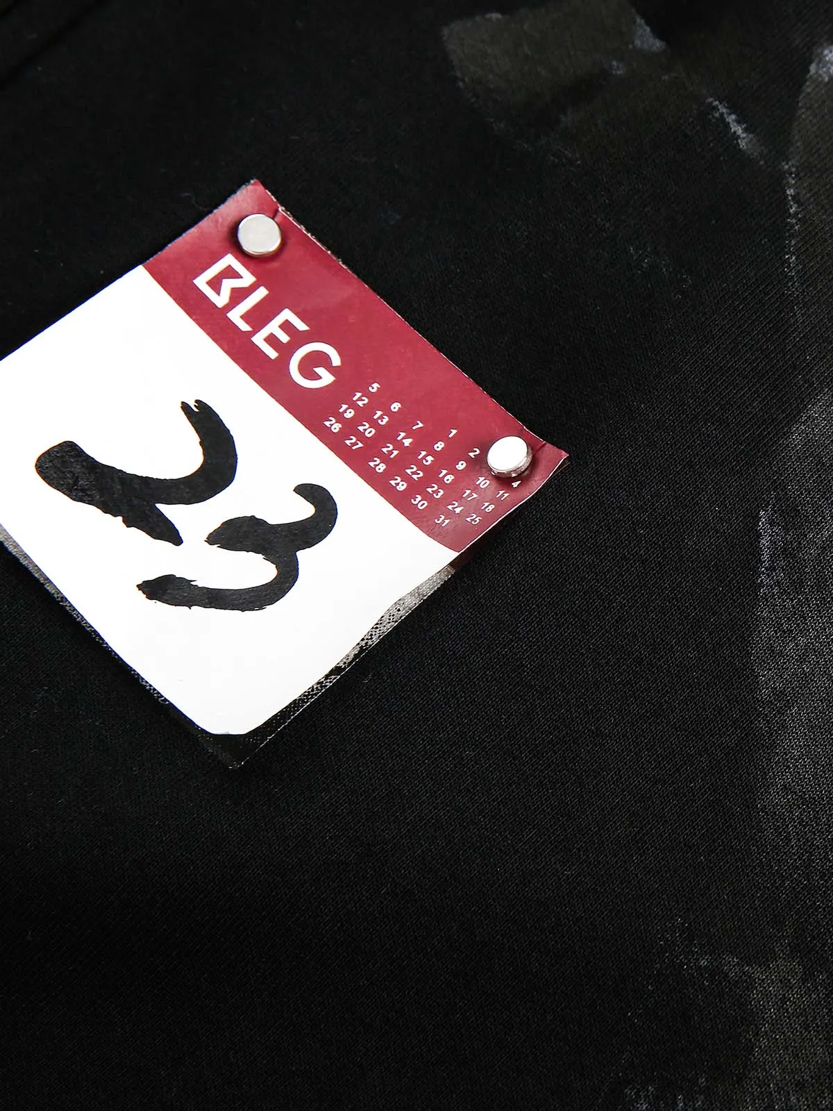 Distressed Calendar Patchwork Cardigan Hoodie sold by Thesupermade product image thumbnail 4