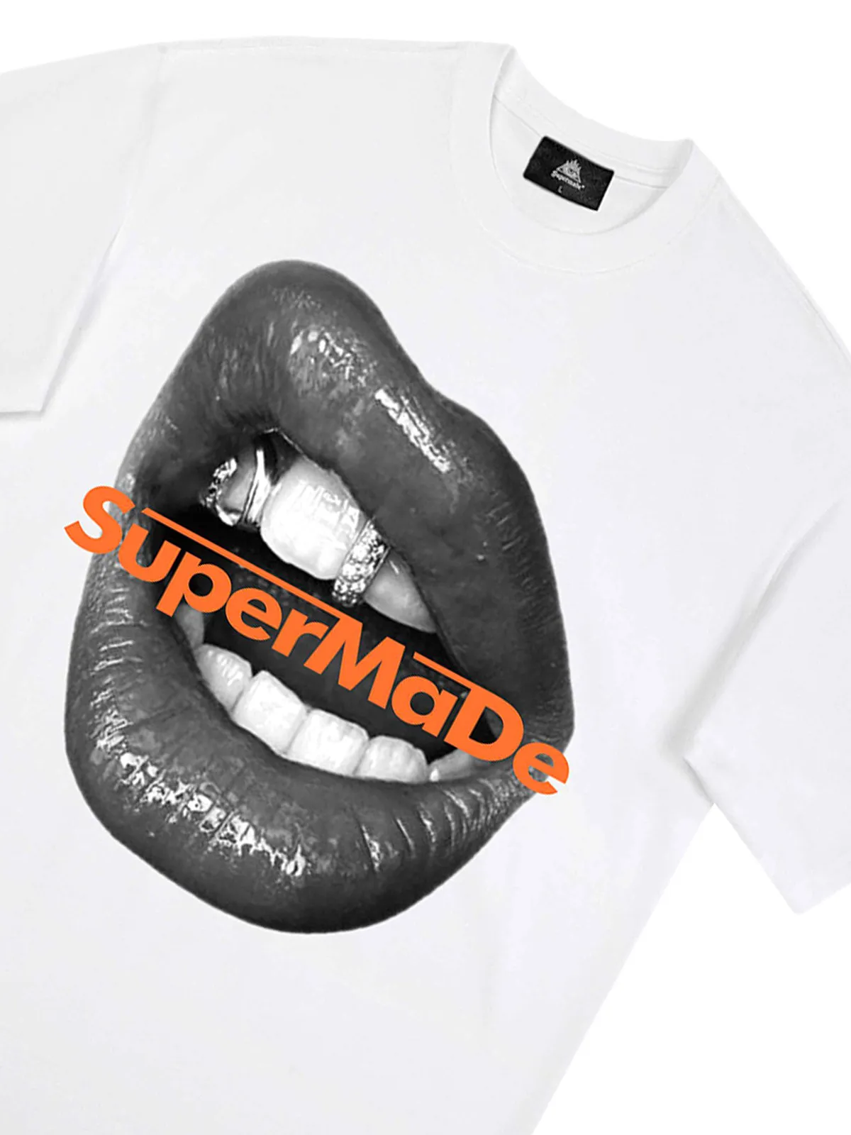 Lips Print Short Sleeve T-shirt - 2411 sold by Thesupermade product image thumbnail 4