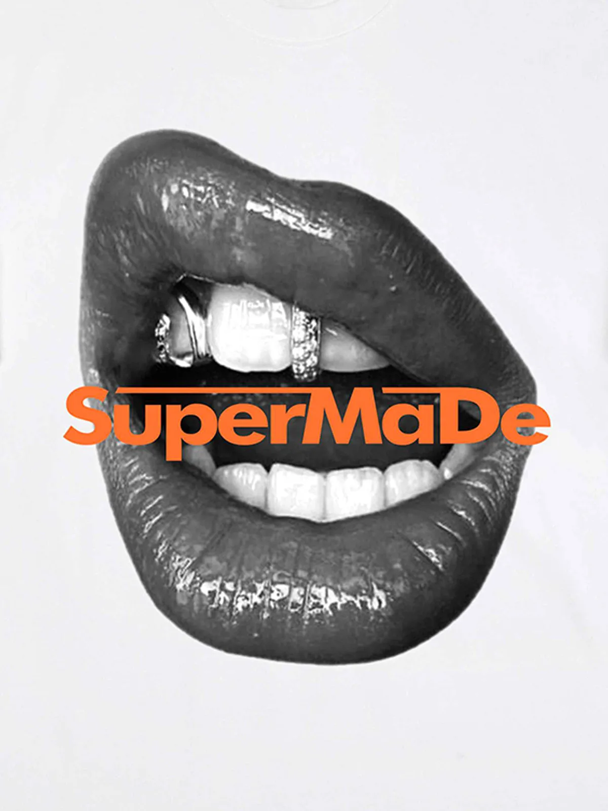 Lips Print Short Sleeve T-shirt - 2411 sold by Thesupermade product image thumbnail 5