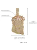 Rhinestone Hotfix Jesus Pendant Copper Necklace - 2441 sold by Thesupermade