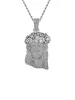 Rhinestone Hotfix Jesus Pendant Copper Necklace - 2441 sold by Thesupermade