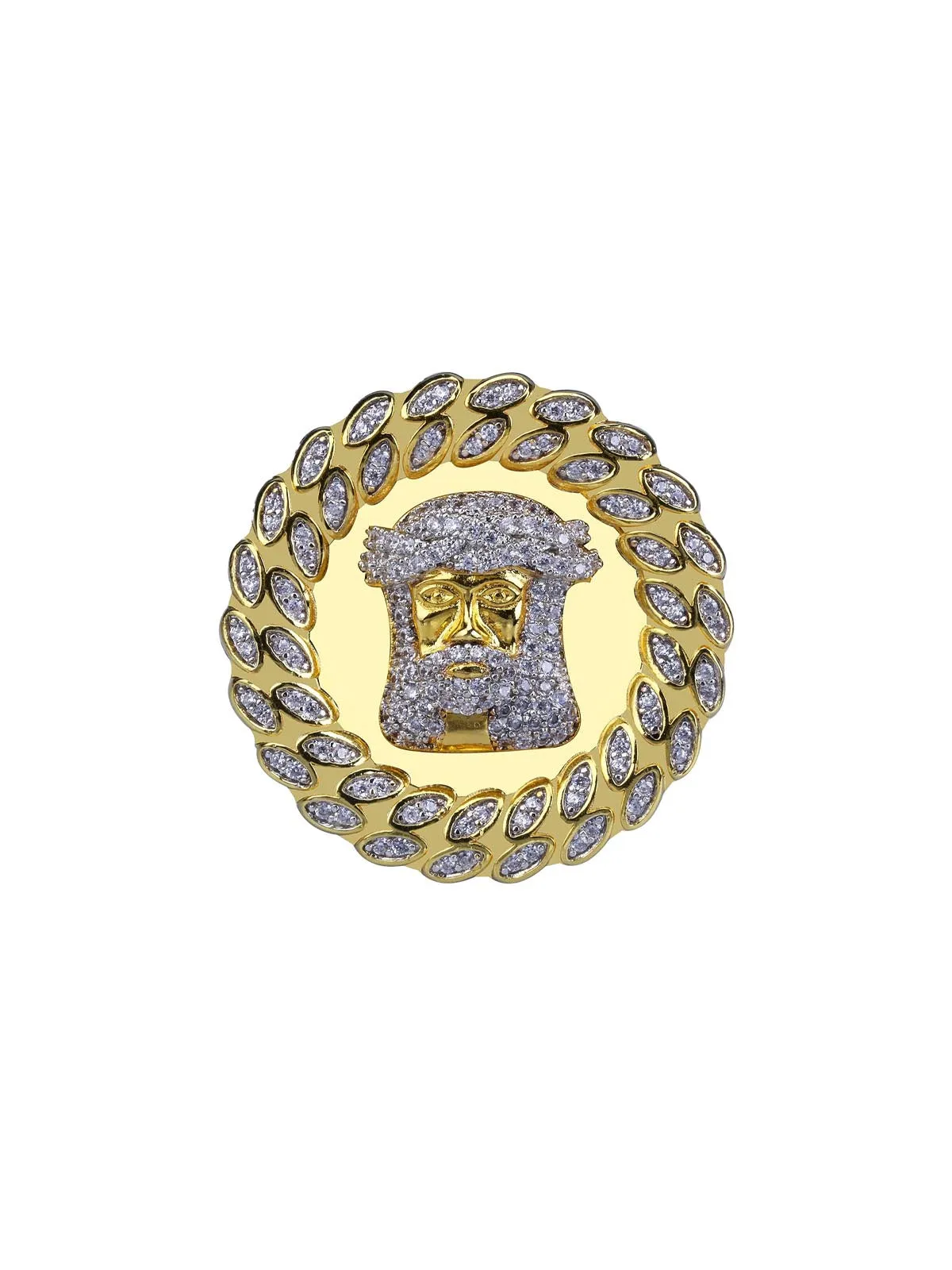 Jesus Zircon Copper Ring sold by Thesupermade product image thumbnail 3