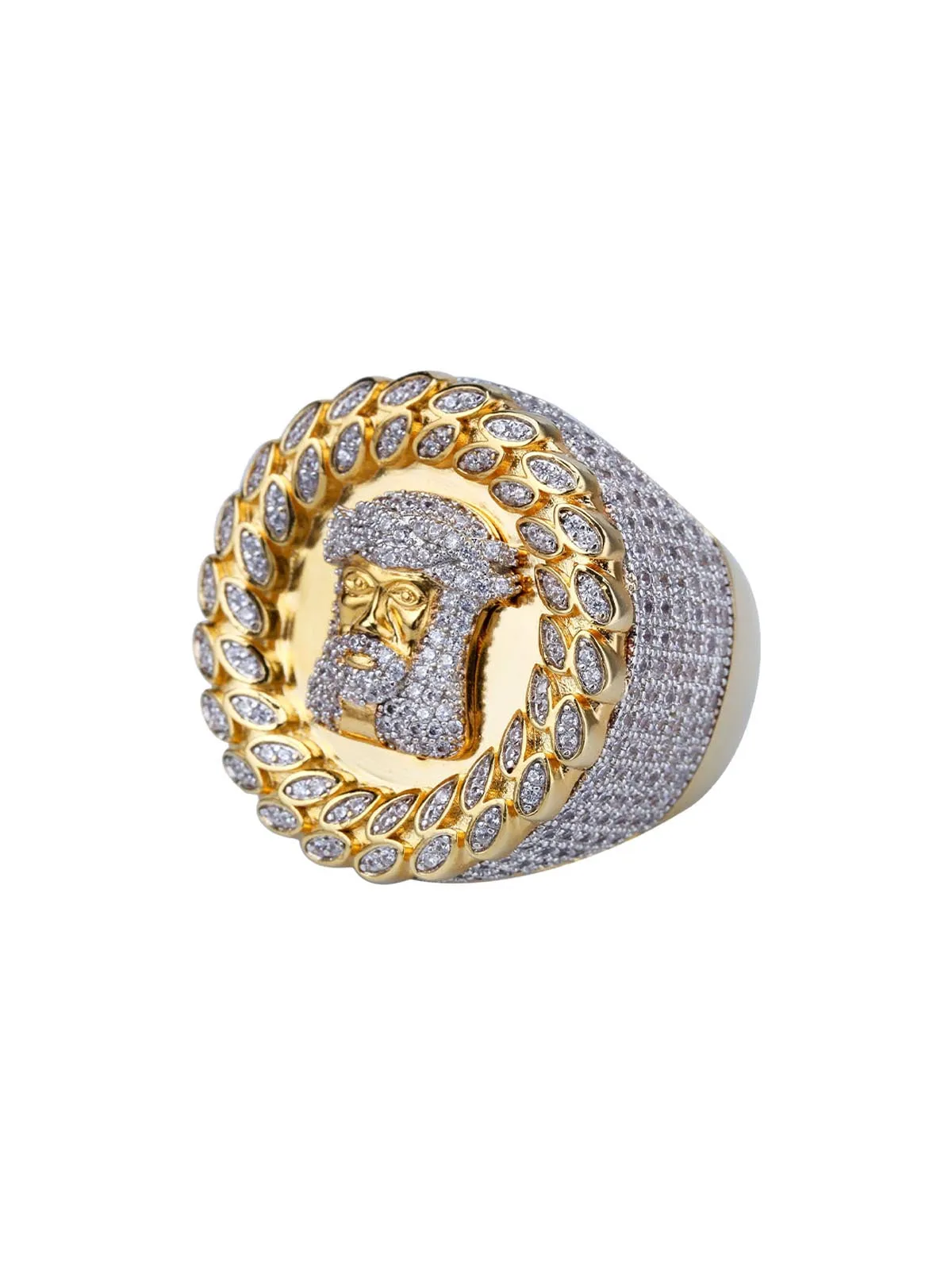 Jesus Zircon Copper Ring sold by Thesupermade product image thumbnail 2