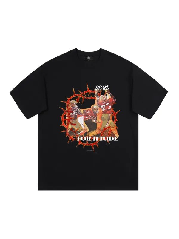 Super Bowl Football “FORTITUDE” Print T-Shirt sold by Thesupermade
