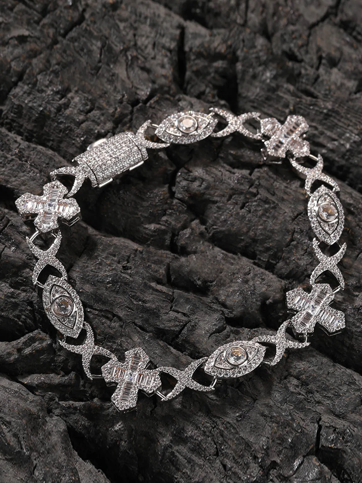 Evil Eye Copper Cross Bracelet sold by Thesupermade product image thumbnail 2