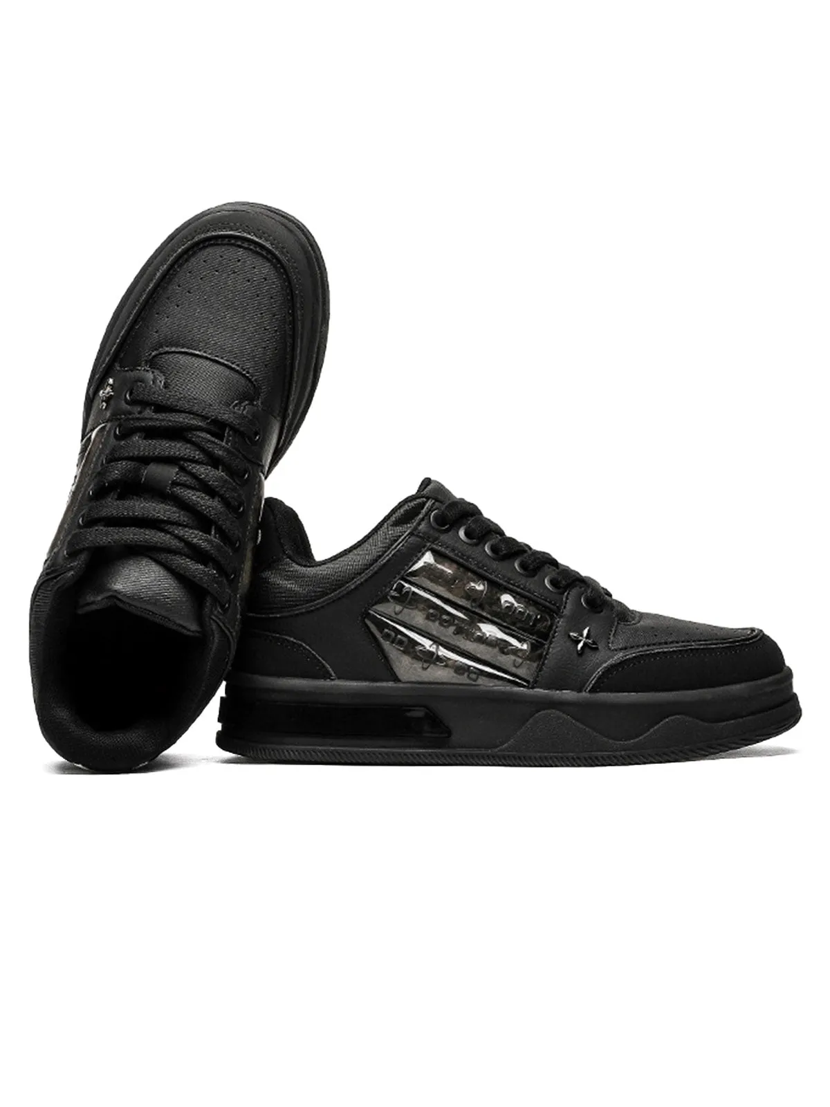 Dark Embroidered Letters Skate Shoes sold by Thesupermade product image thumbnail 2