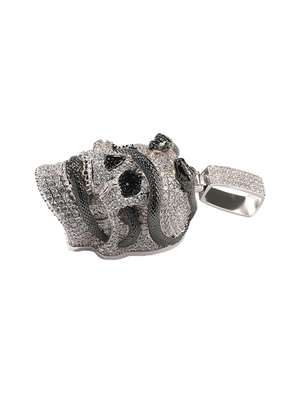 Skull Snake Zircon Copper Necklace sold by Thesupermade product image thumbnail 5