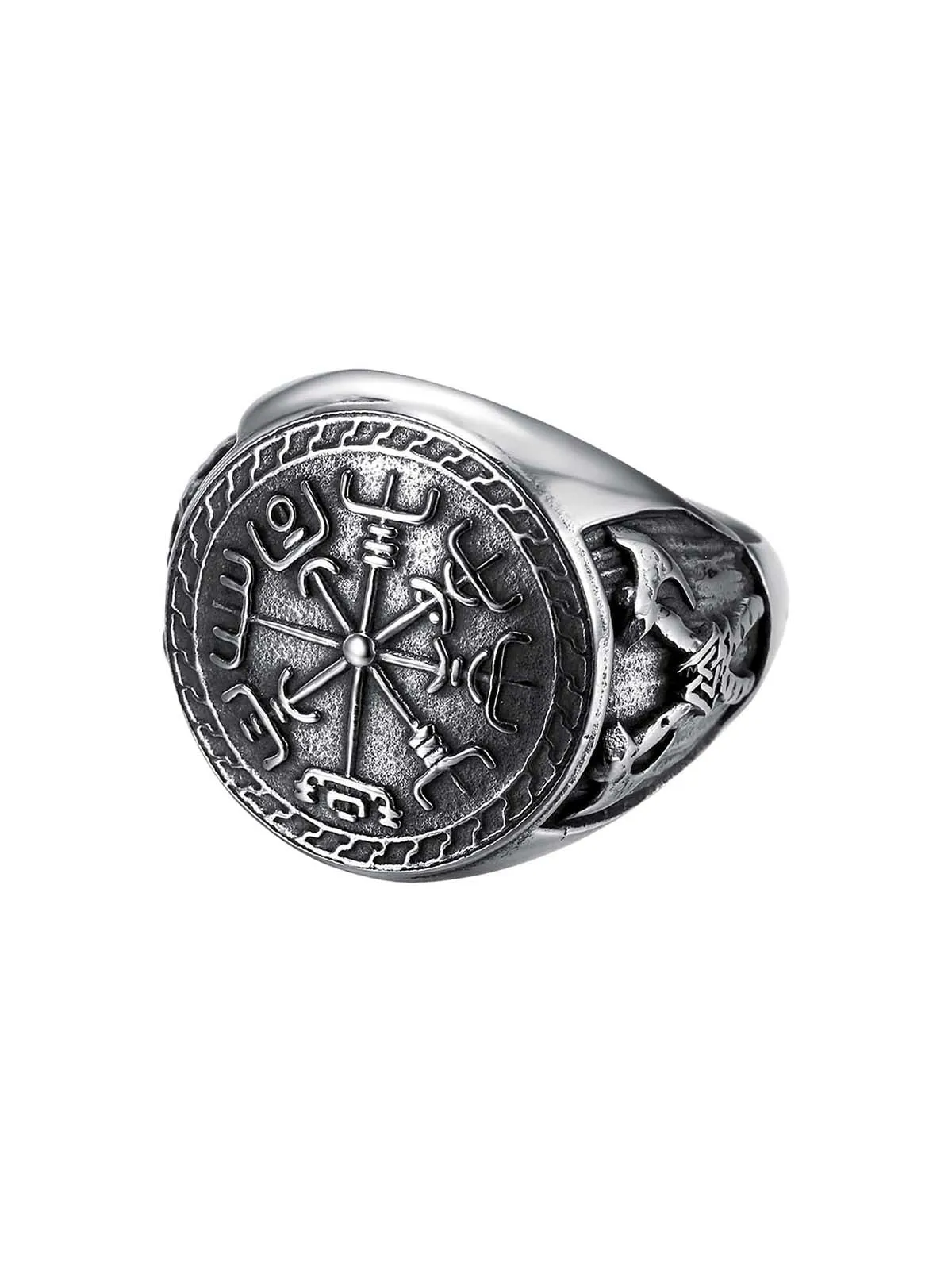 Engraved Stainless Steel Ring sold by Thesupermade