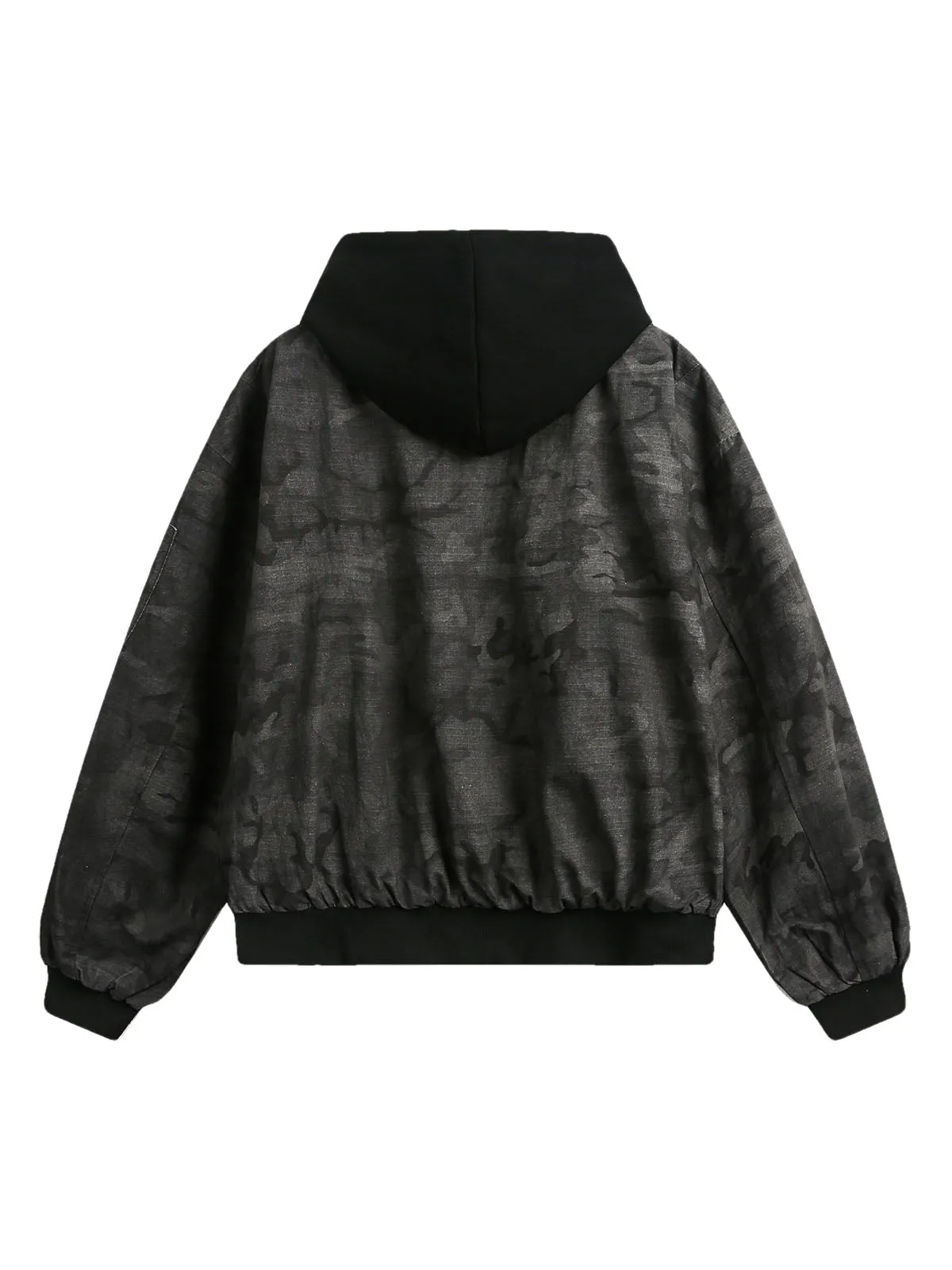 Camouflage Faux Two-Piece Hooded Jacket sold by Thesupermade product image thumbnail 4