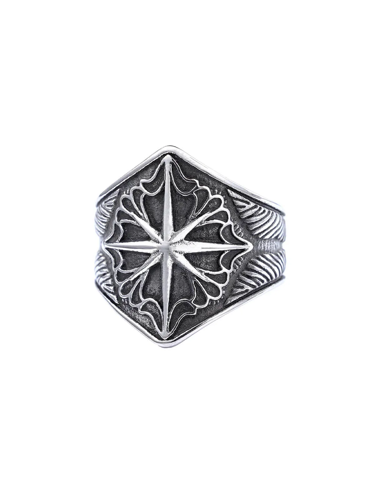 Star Engrave Steel Ring sold by Thesupermade