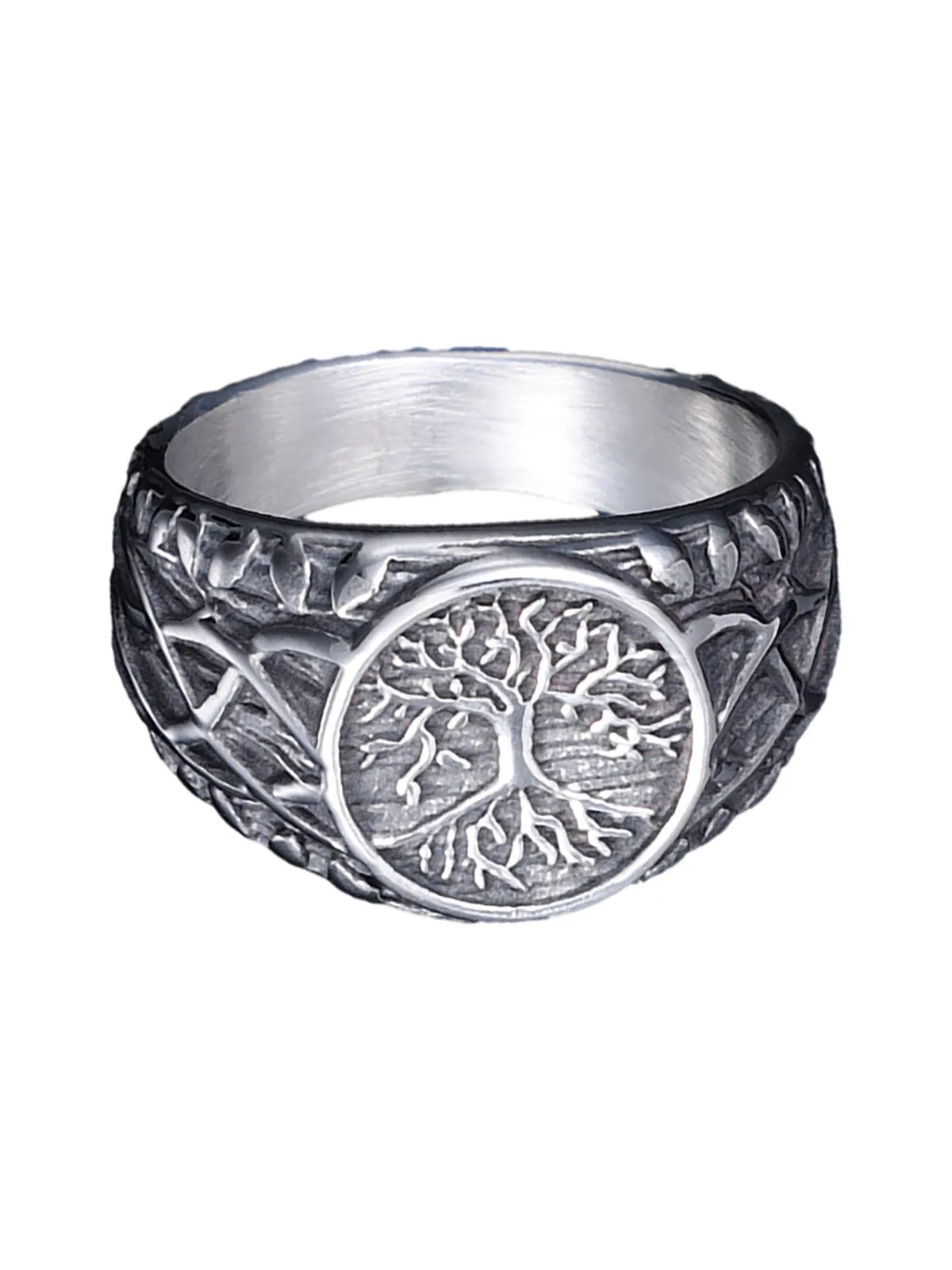 Tree Of Life Vine Stainless Steel Ring sold by Thesupermade