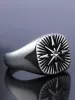 Vinatege Nordic Navigator Compass Cross Ring sold by Thesupermade