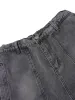 Washed Distressed Multi-Pocket Cargo Jeans sold by Thesupermade