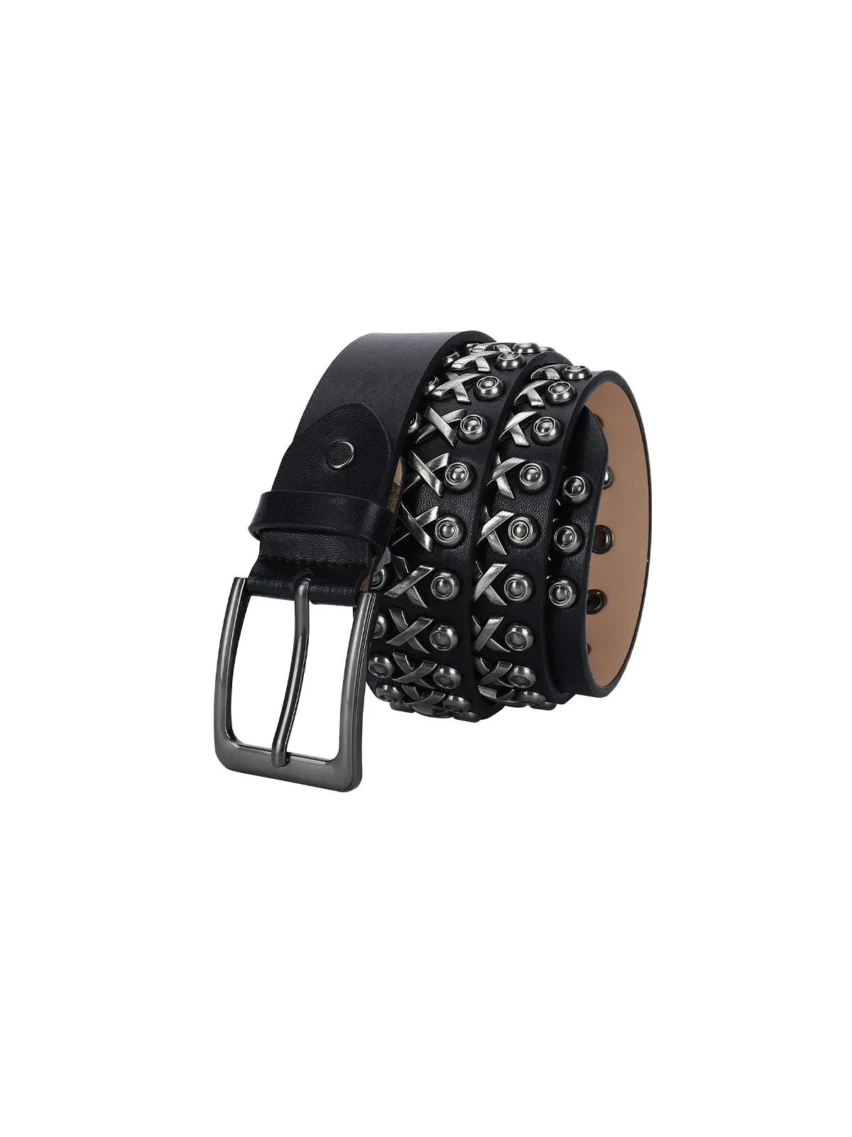Punk Style Rivet PU Leather Belt sold by Thesupermade product image thumbnail 5