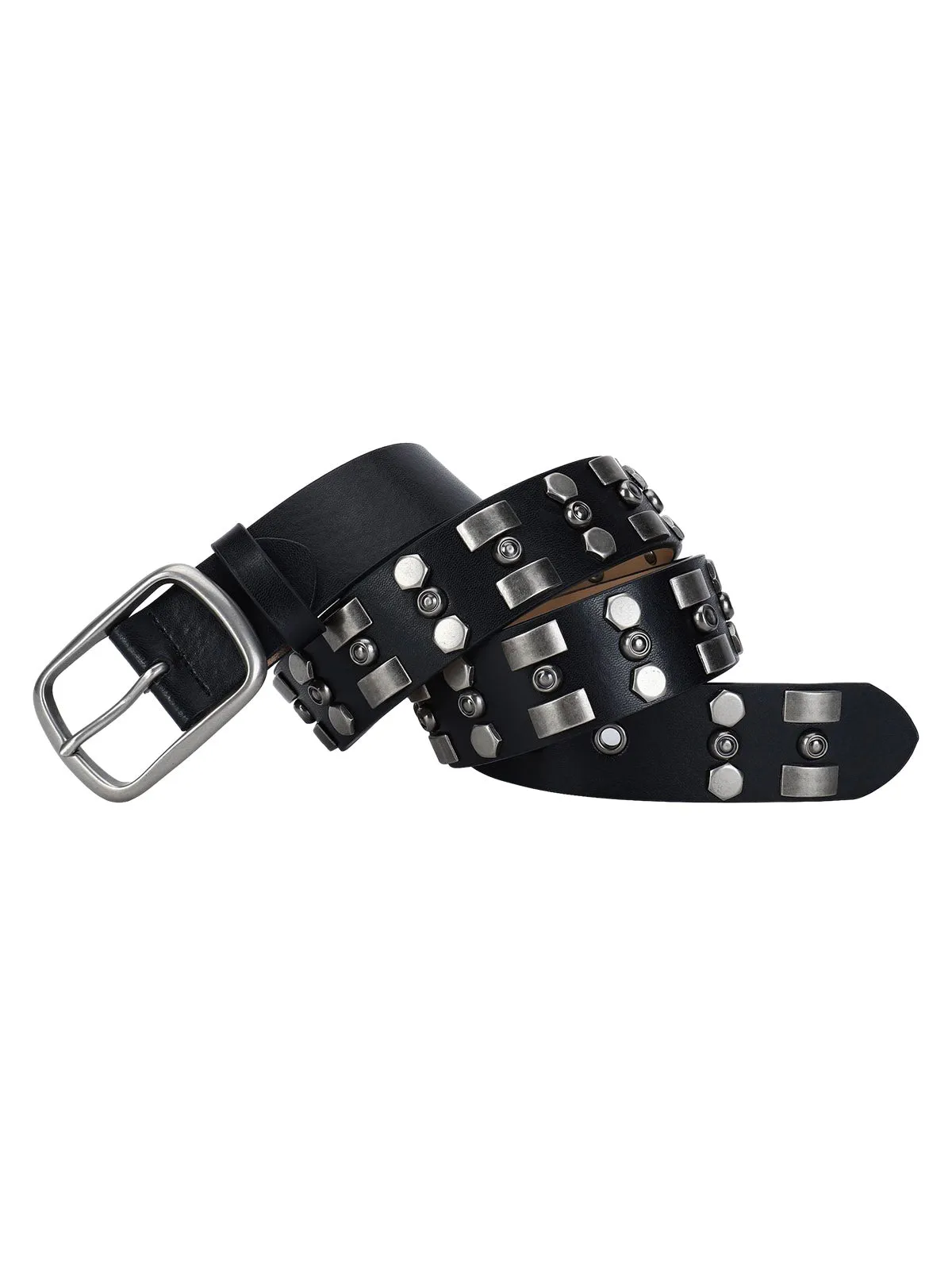 Punk Style Rivet PU Leather Belt sold by Thesupermade product image thumbnail 3