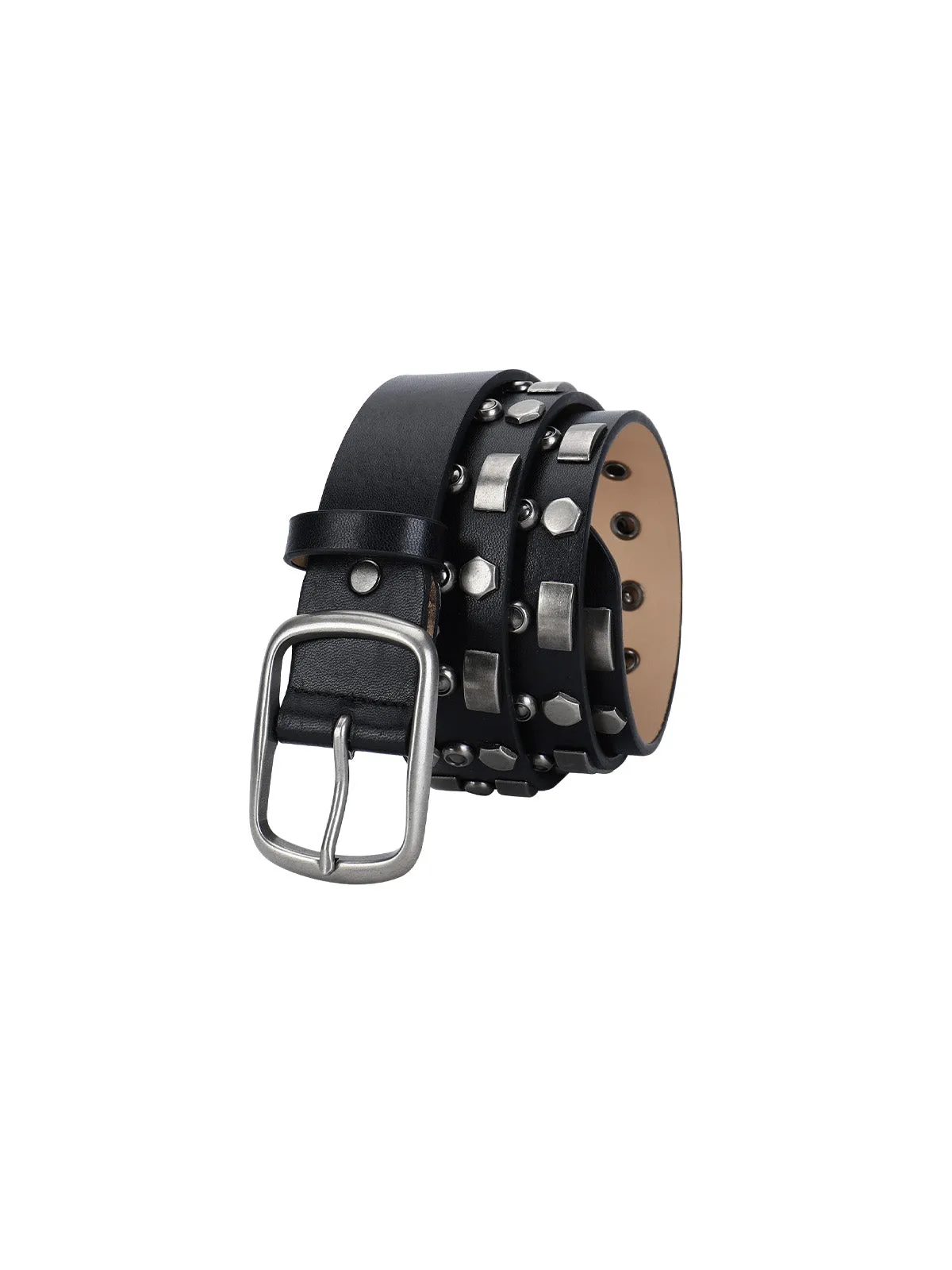 Punk Style Rivet PU Leather Belt sold by Thesupermade product image thumbnail 4