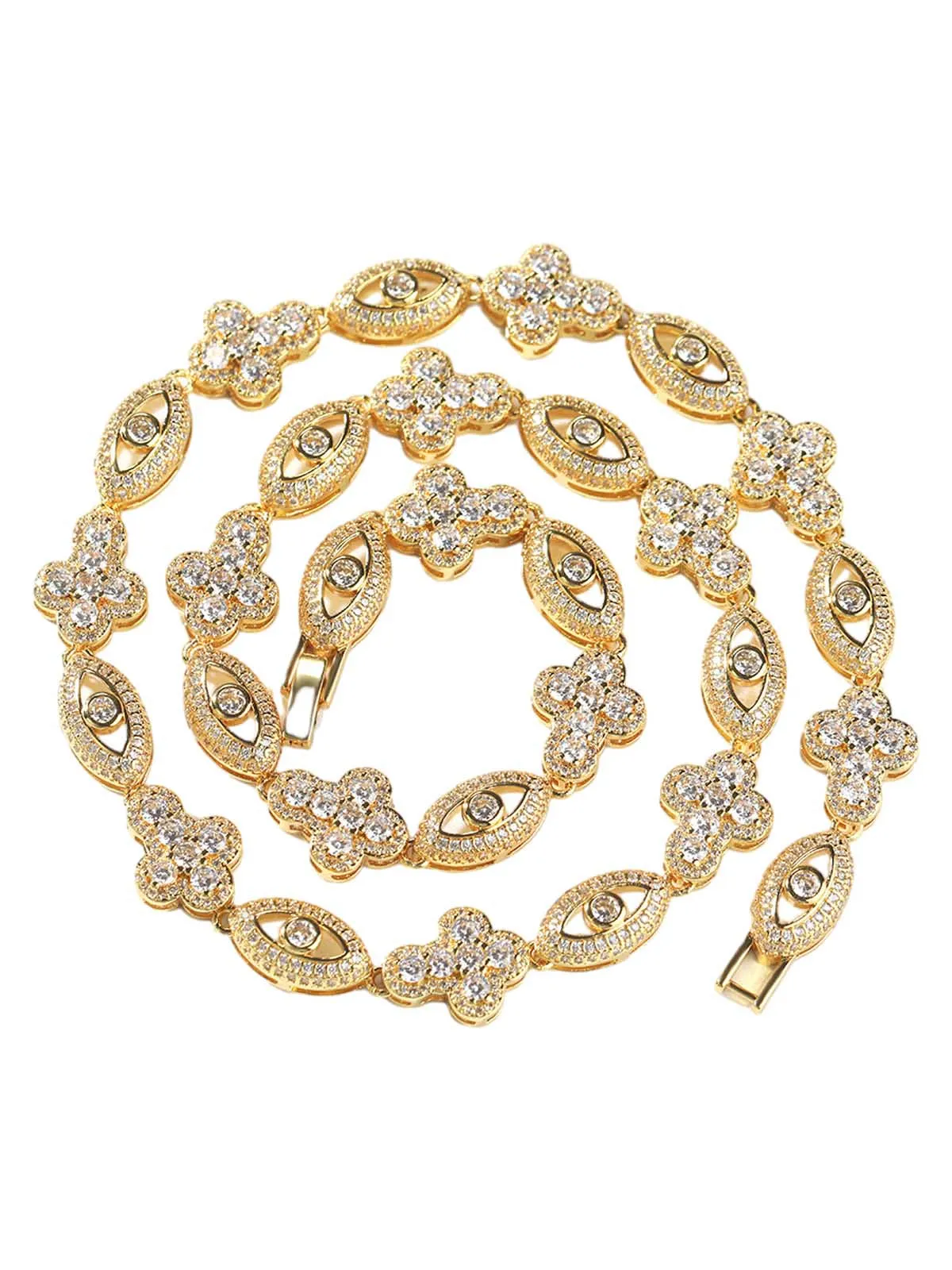 Copper Zircon Evil Eye Necklace sold by Thesupermade product image thumbnail 2