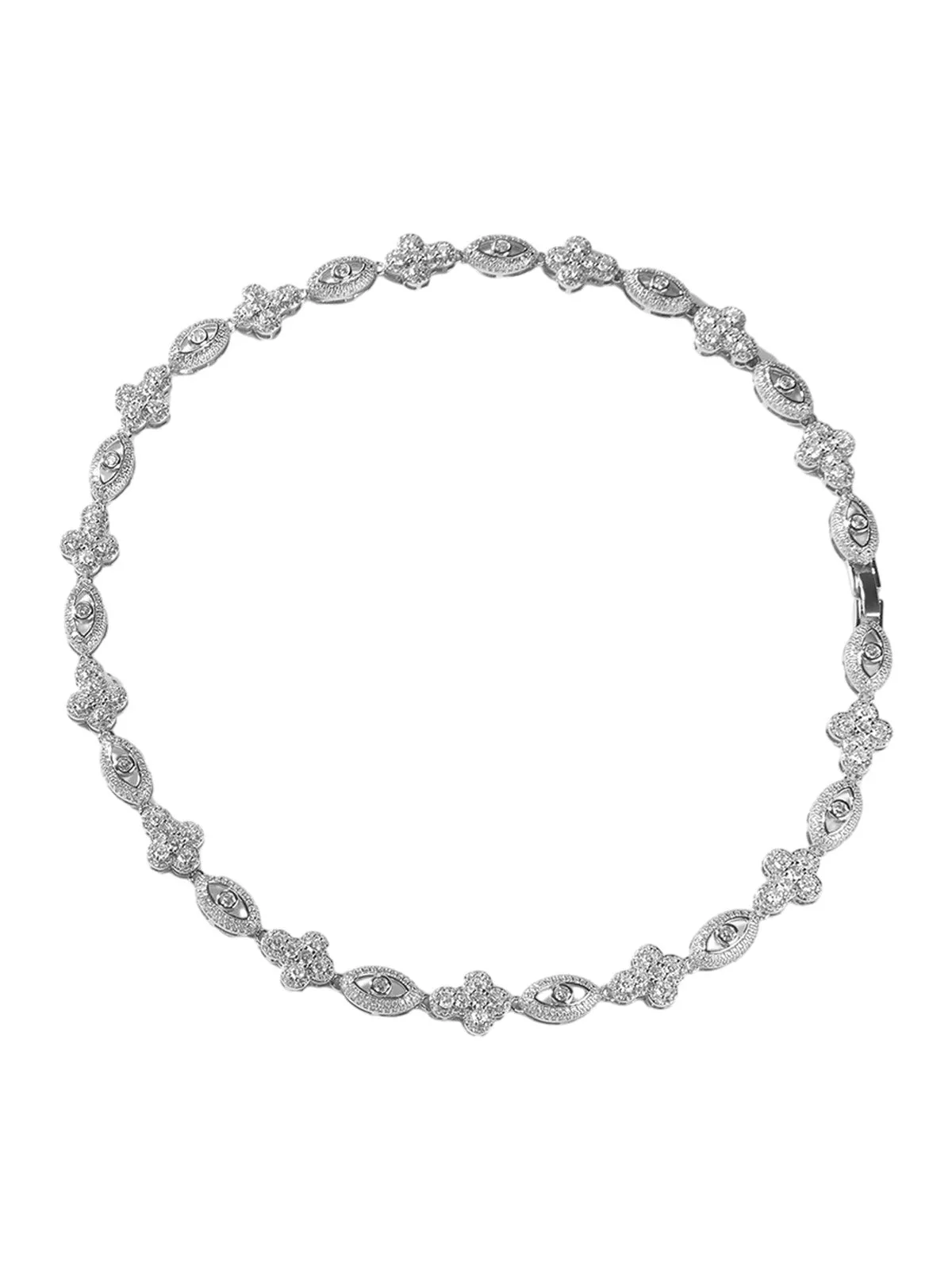 Copper Zircon Evil Eye Necklace sold by Thesupermade product image thumbnail 3