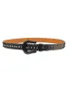 Punk Style Leather Hotflix  Rhinestone Belt sold by Thesupermade