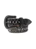 Punk Style Leather Hotflix  Rhinestone Belt sold by Thesupermade