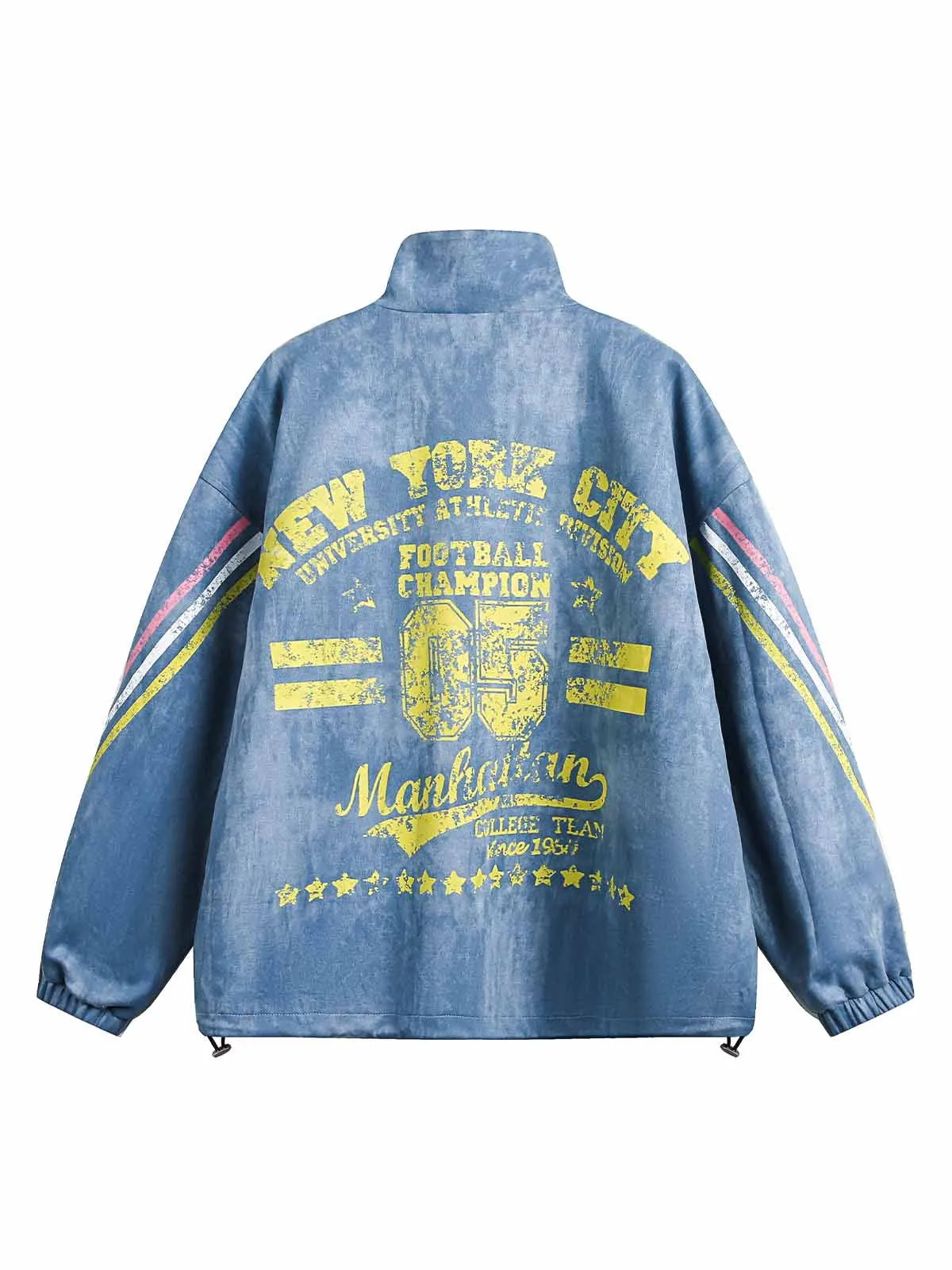 Suede Vintage Contrast Print Cardigan Jacket sold by Thesupermade product image thumbnail 2