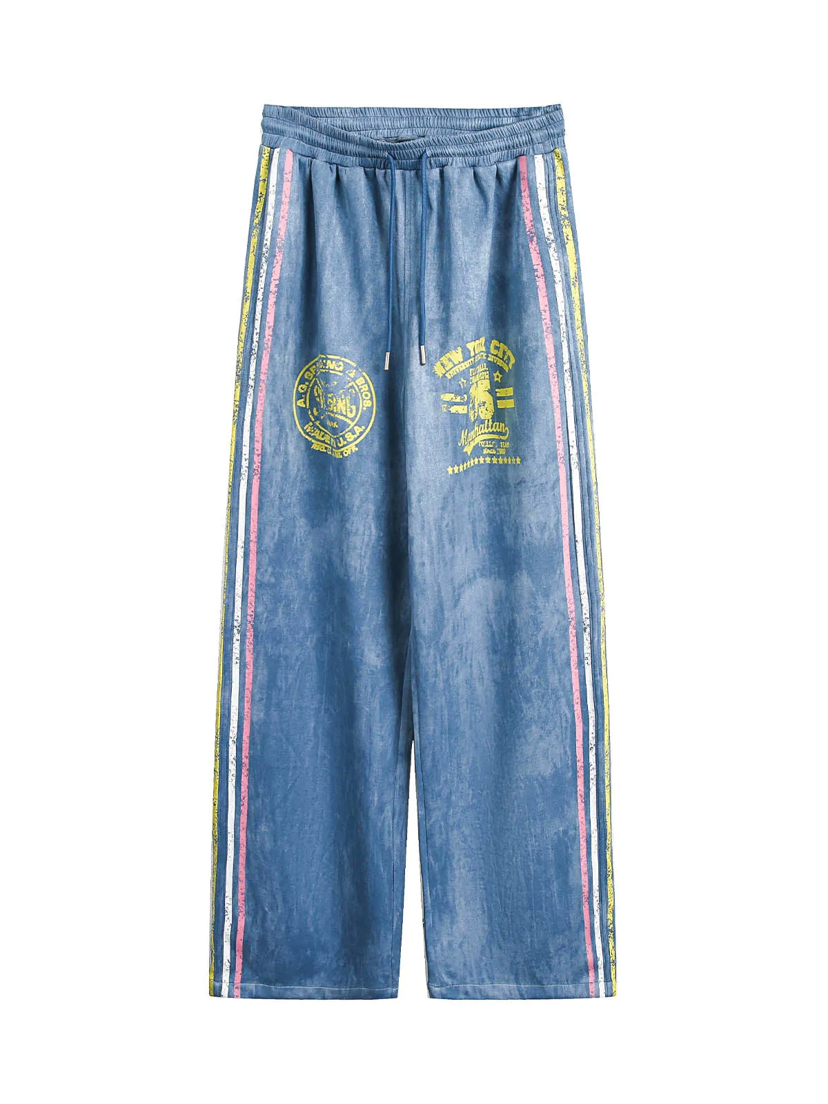 Suede Retro Contrast Color Print Suit sold by Thesupermade product image thumbnail 3