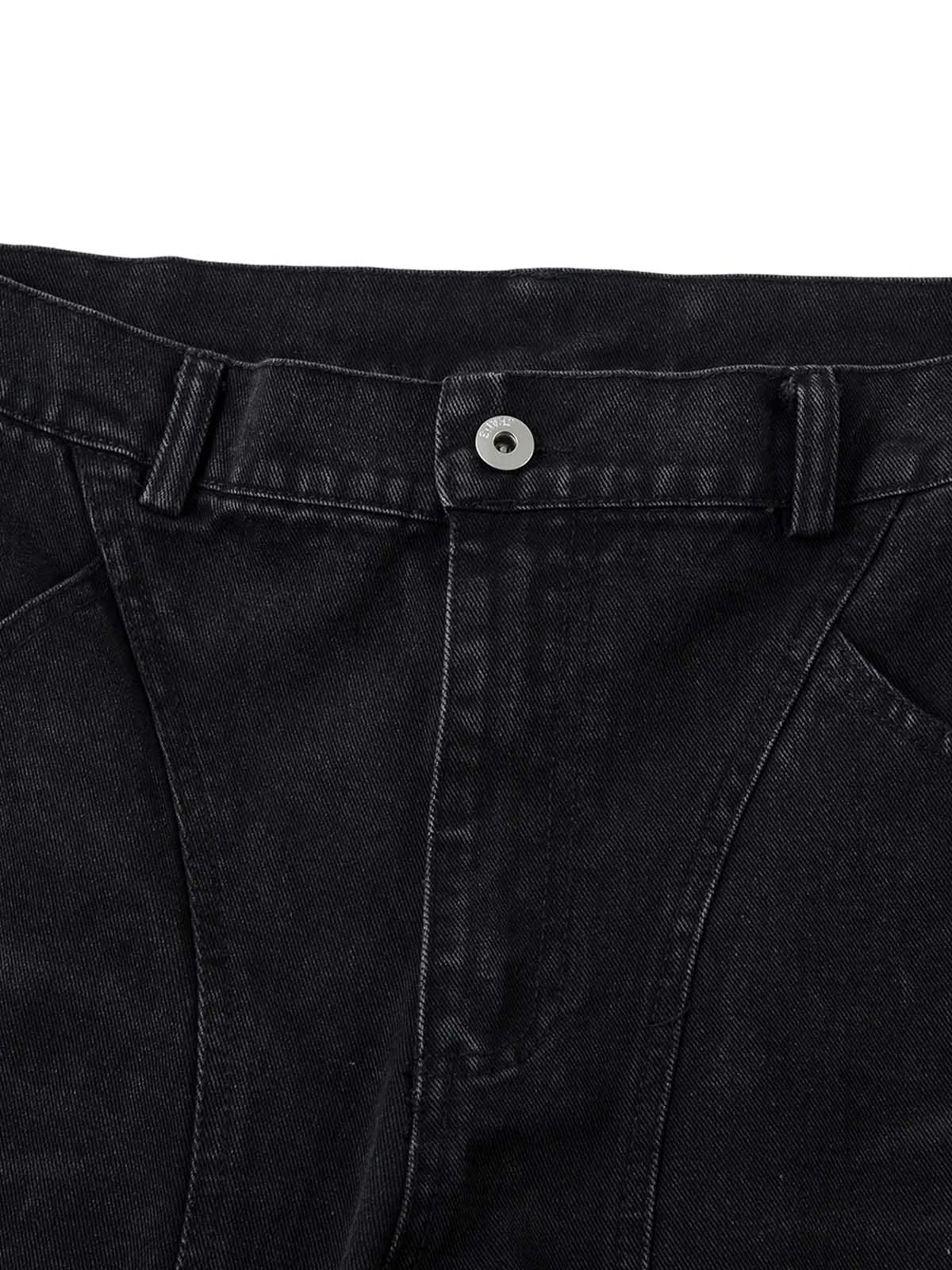 Washed Distressed Multi-Pocket Cargo Jeans sold by Thesupermade product image thumbnail 3