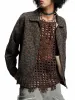 Vintage Washed Cheetah Denim Jacket sold by Thesupermade