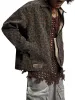 Vintage Washed Cheetah Denim Jacket sold by Thesupermade