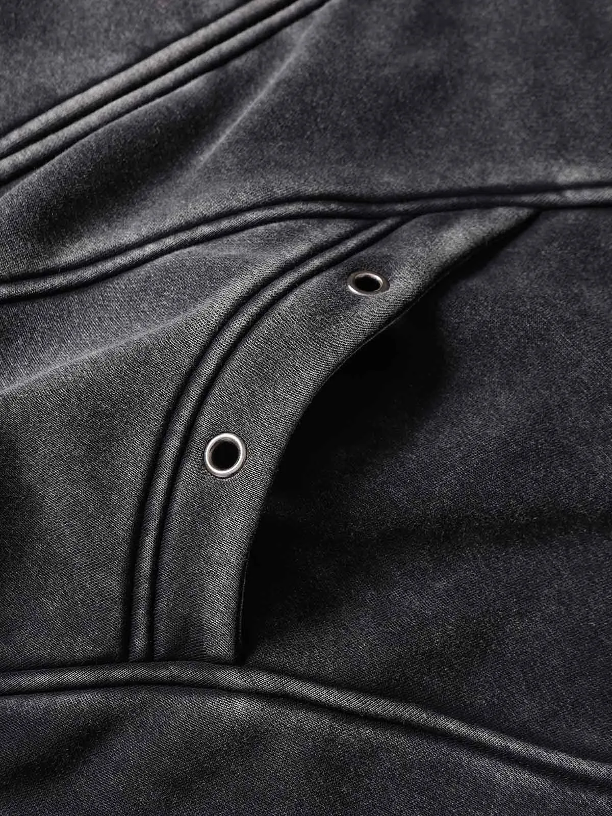 Wasteland Style Washed Zipper Up Sweatshirt sold by Thesupermade product image thumbnail 4