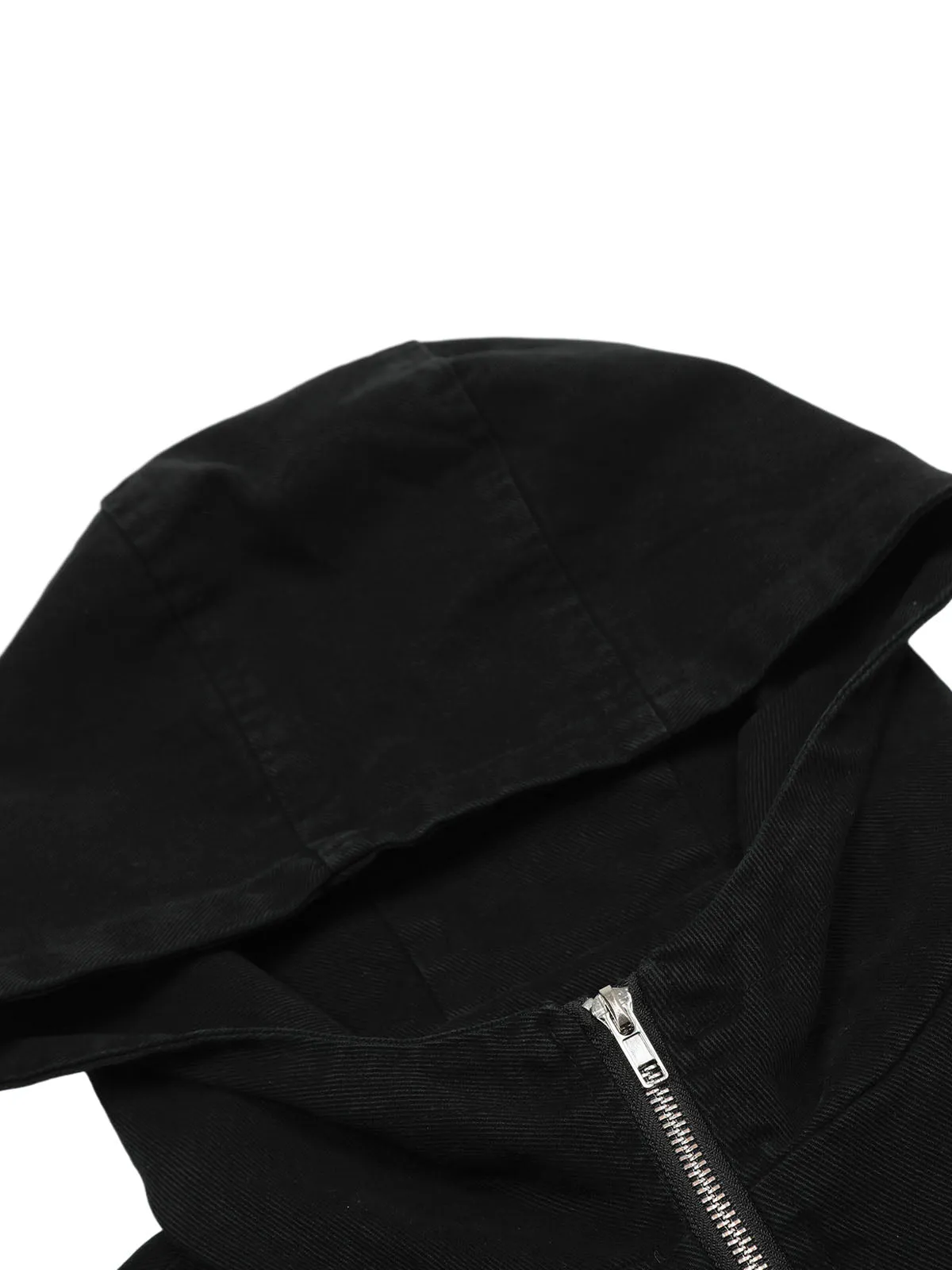 Washed Distressed Patchwork Work Hooded Jacket sold by Thesupermade product image thumbnail 5