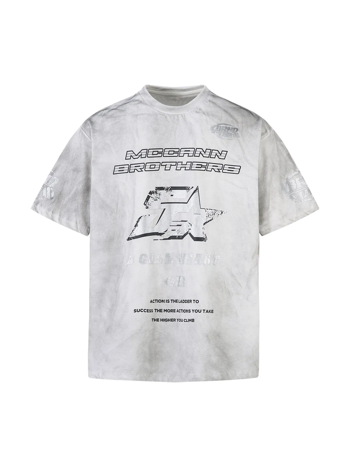 Distressed Dirty Dyed Print T-shirt - 2320 sold by Thesupermade