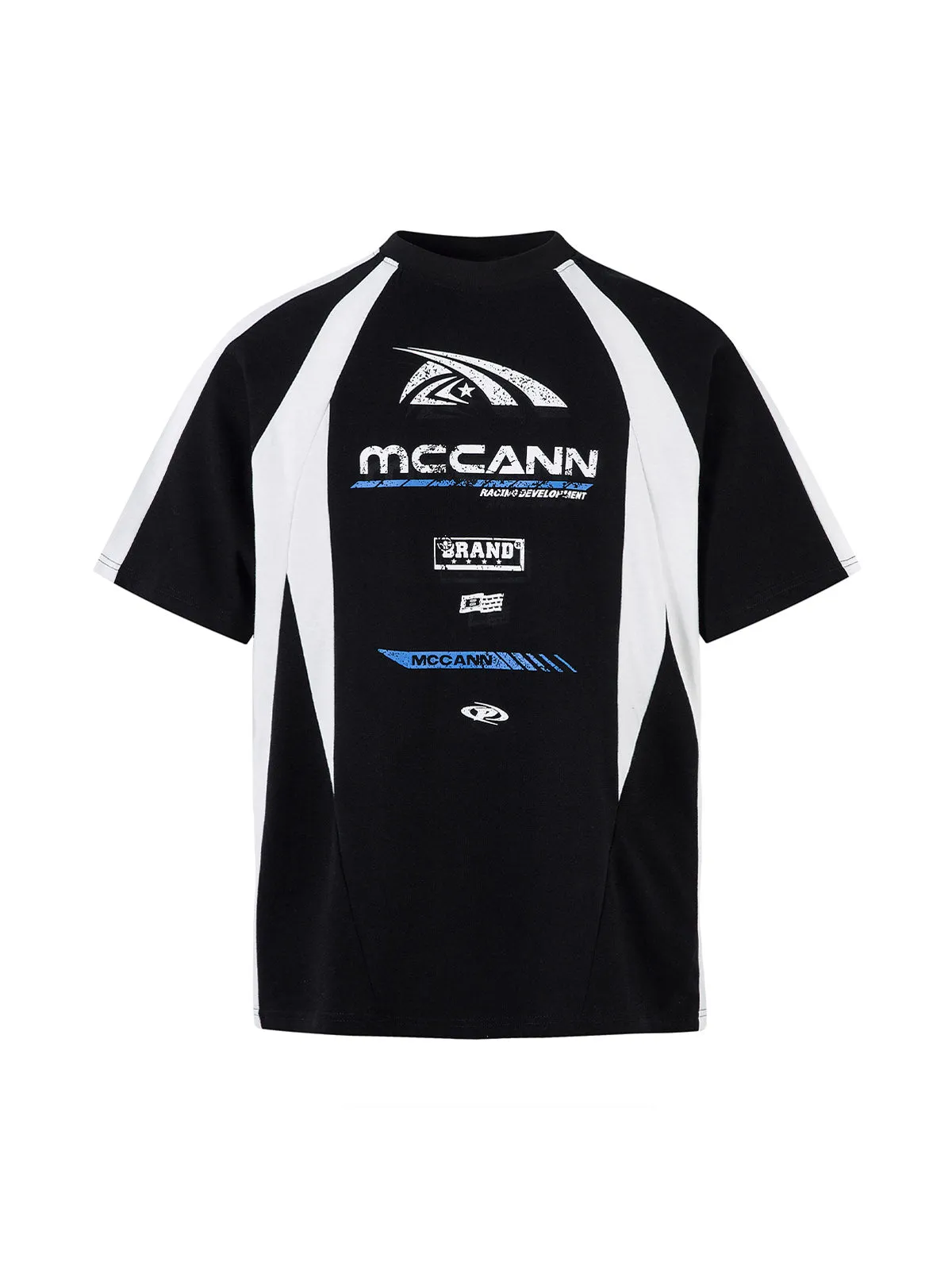 Contrast Color Motorcycle Print T-shirt - 2325 sold by Thesupermade