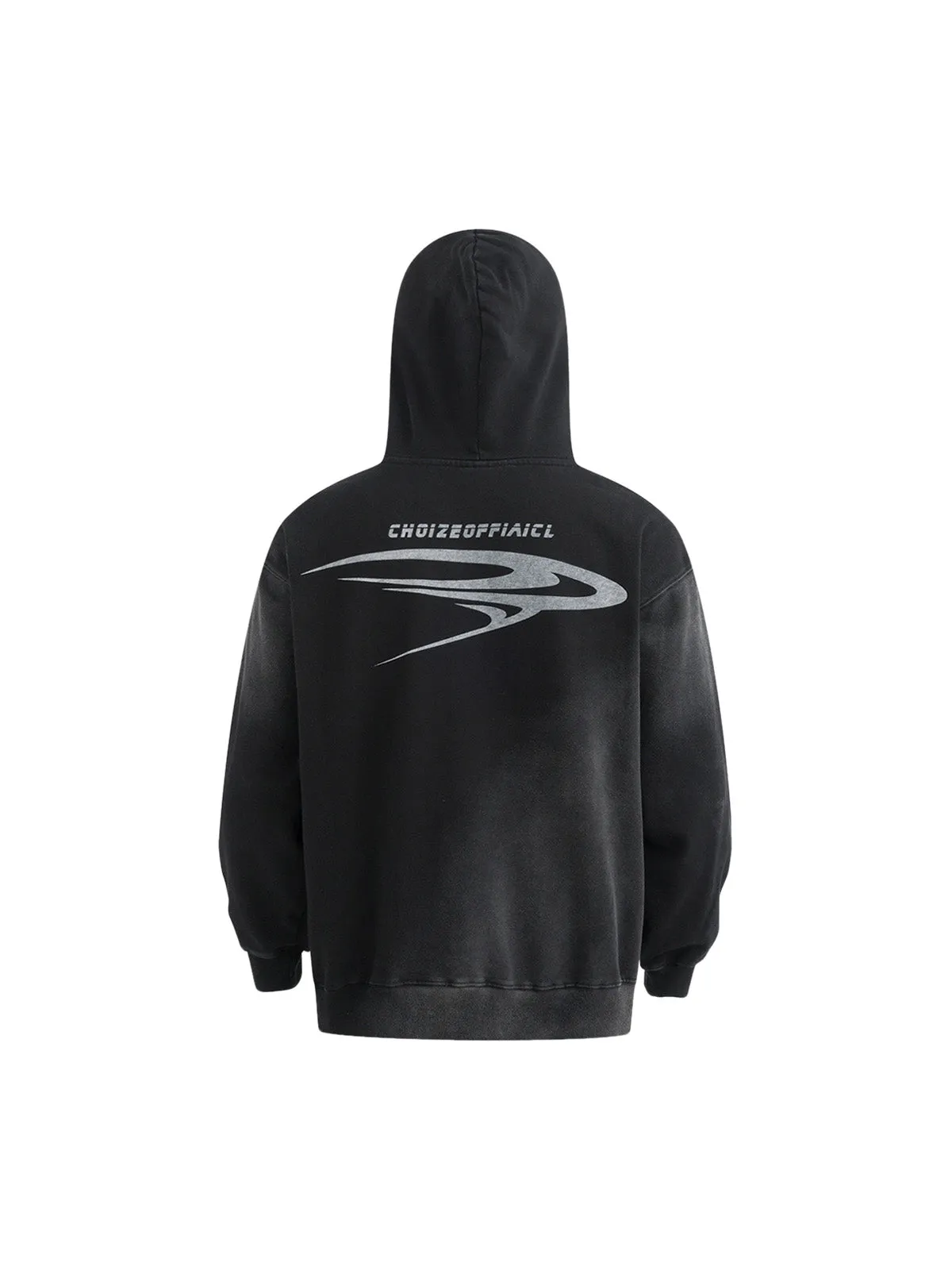 Heavy Washed Letter Print Hoodie sold by Thesupermade product image thumbnail 4