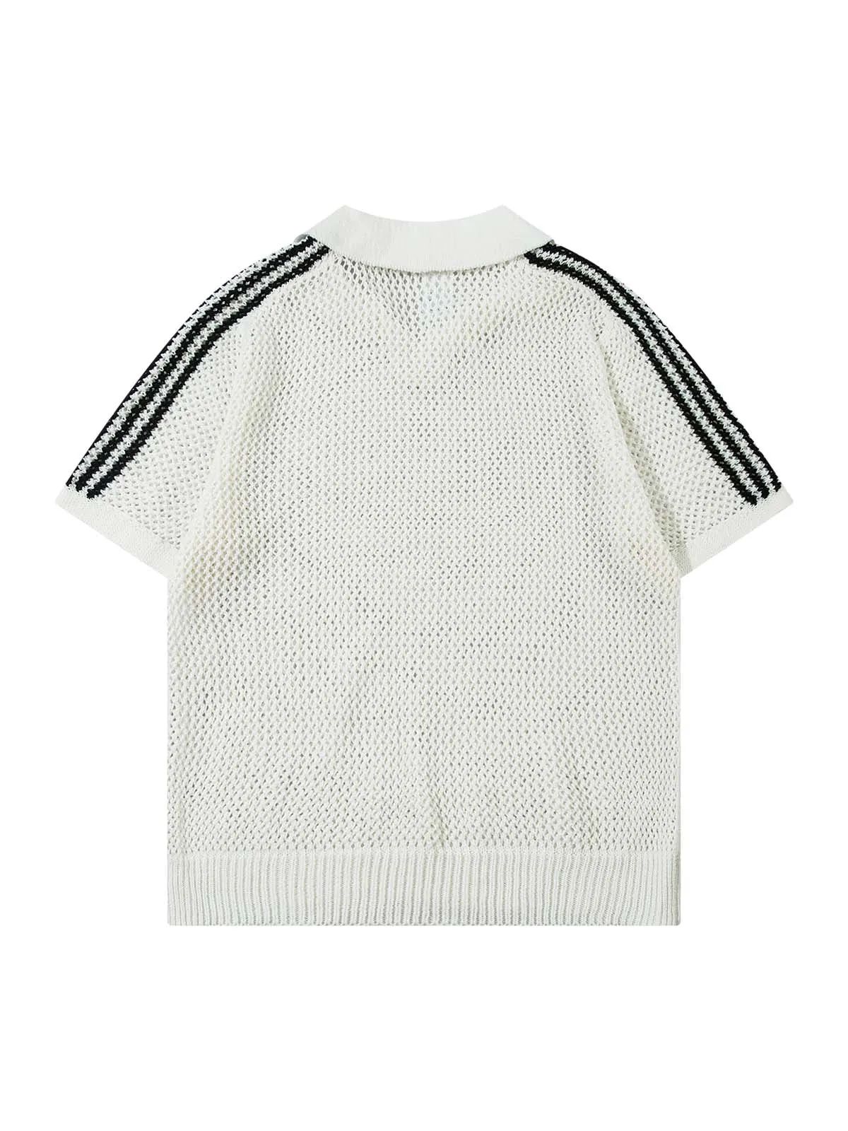 Knitted Short Sleeve Polo Sweater sold by Thesupermade product image thumbnail 3