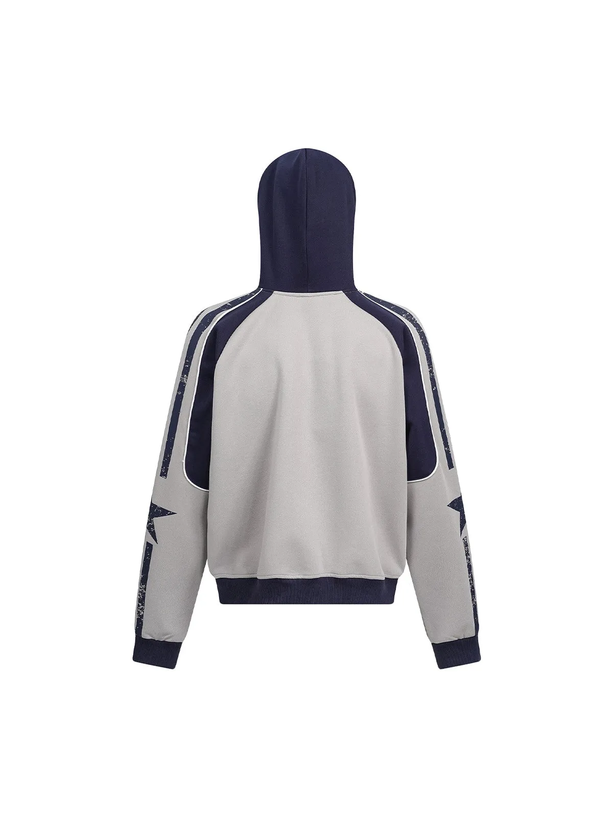 Motorcycle Style Printed Hooded Sweatshirt sold by Thesupermade product image thumbnail 2