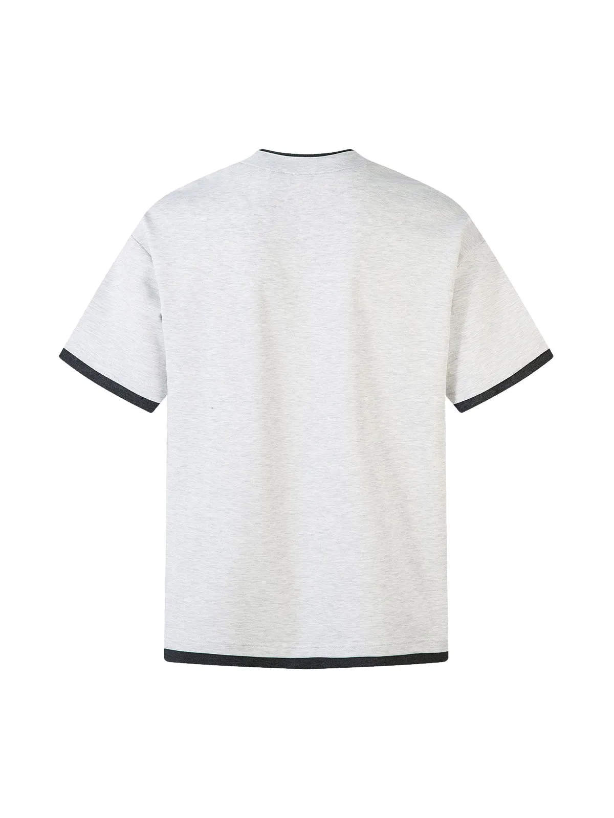 Retro Faux Two-Piece Print T-shirt sold by Thesupermade product image thumbnail 4