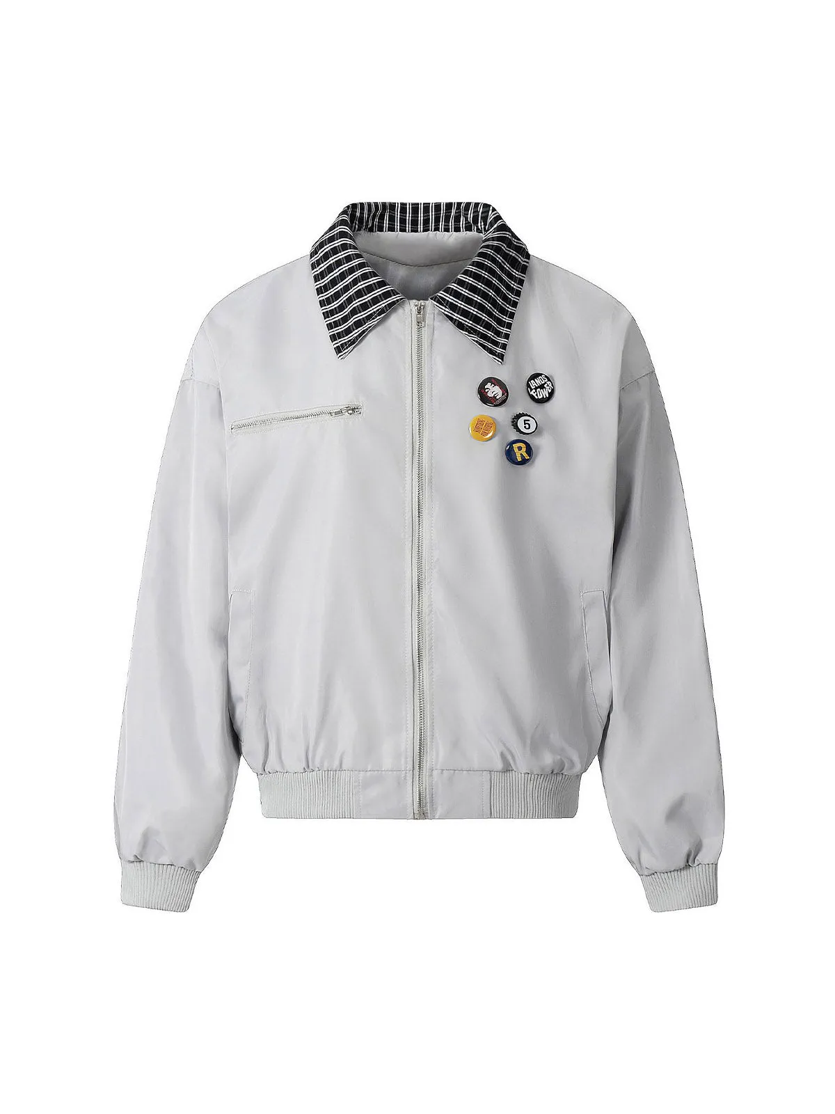 Retro Badge Stitching Work Jacket sold by Thesupermade